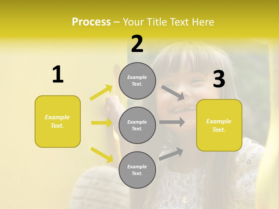 Childhood Female Small PowerPoint Template