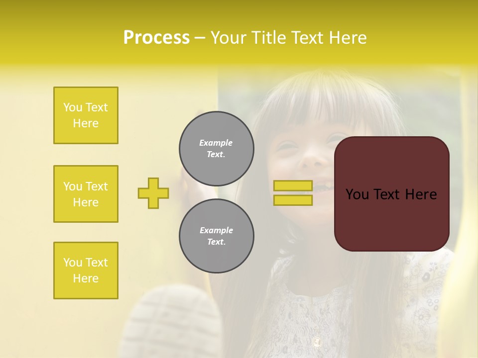 Childhood Female Small PowerPoint Template