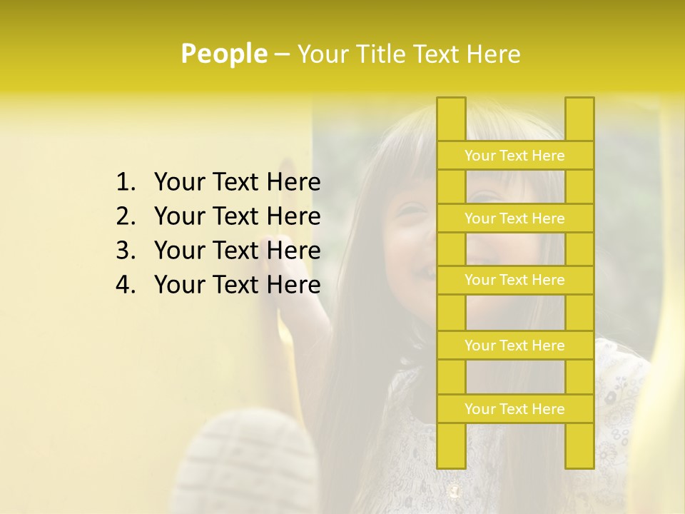 Childhood Female Small PowerPoint Template