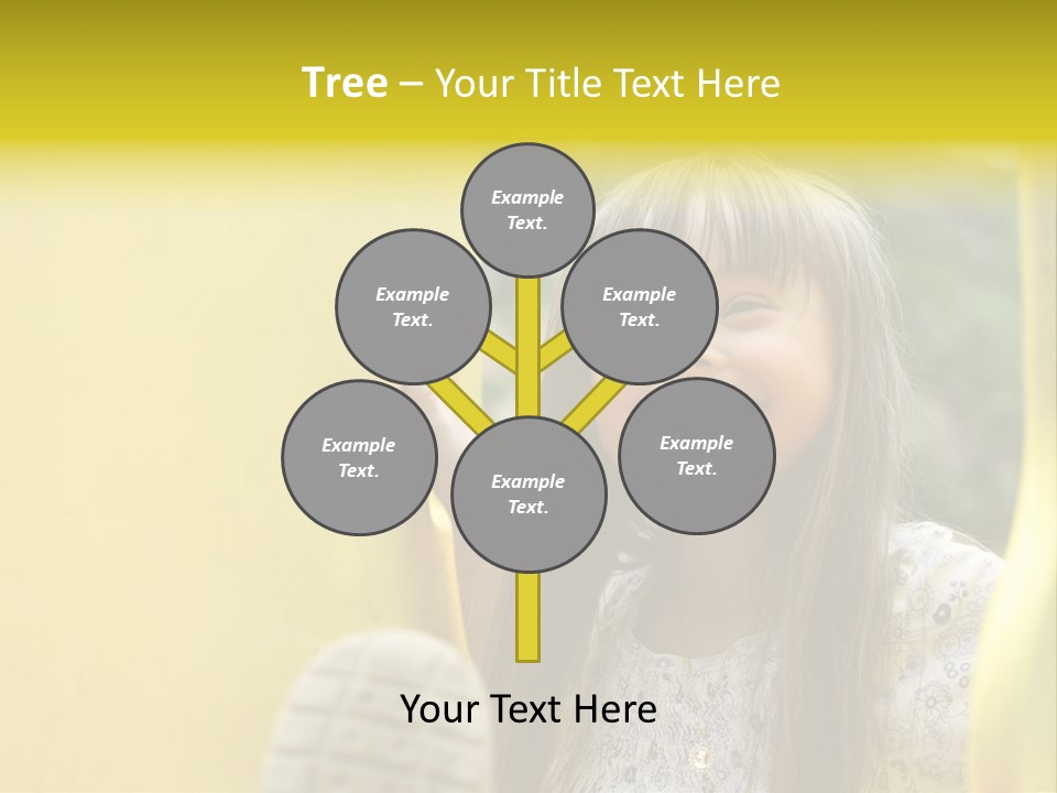 Childhood Female Small PowerPoint Template