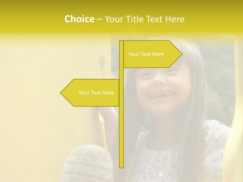 Childhood Female Small PowerPoint Template