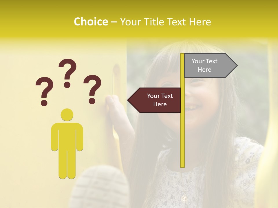 Childhood Female Small PowerPoint Template