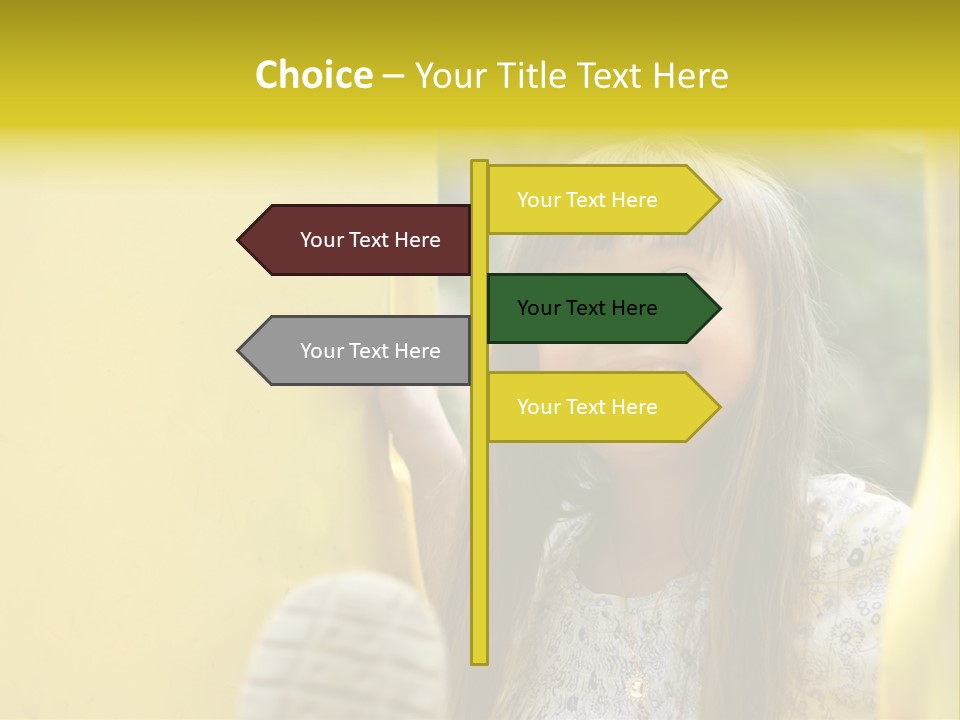 Childhood Female Small PowerPoint Template
