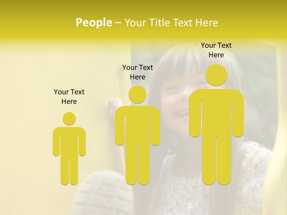 Childhood Female Small PowerPoint Template