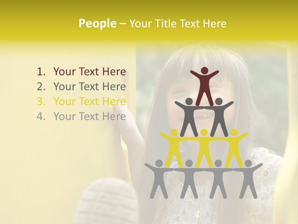 Childhood Female Small PowerPoint Template