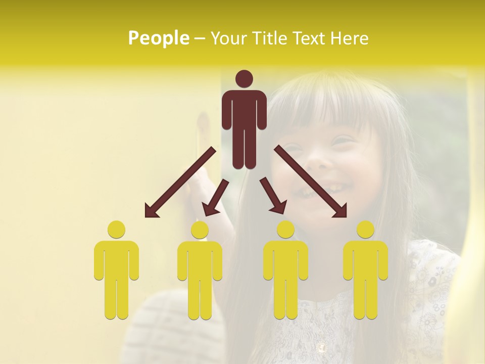 Childhood Female Small PowerPoint Template