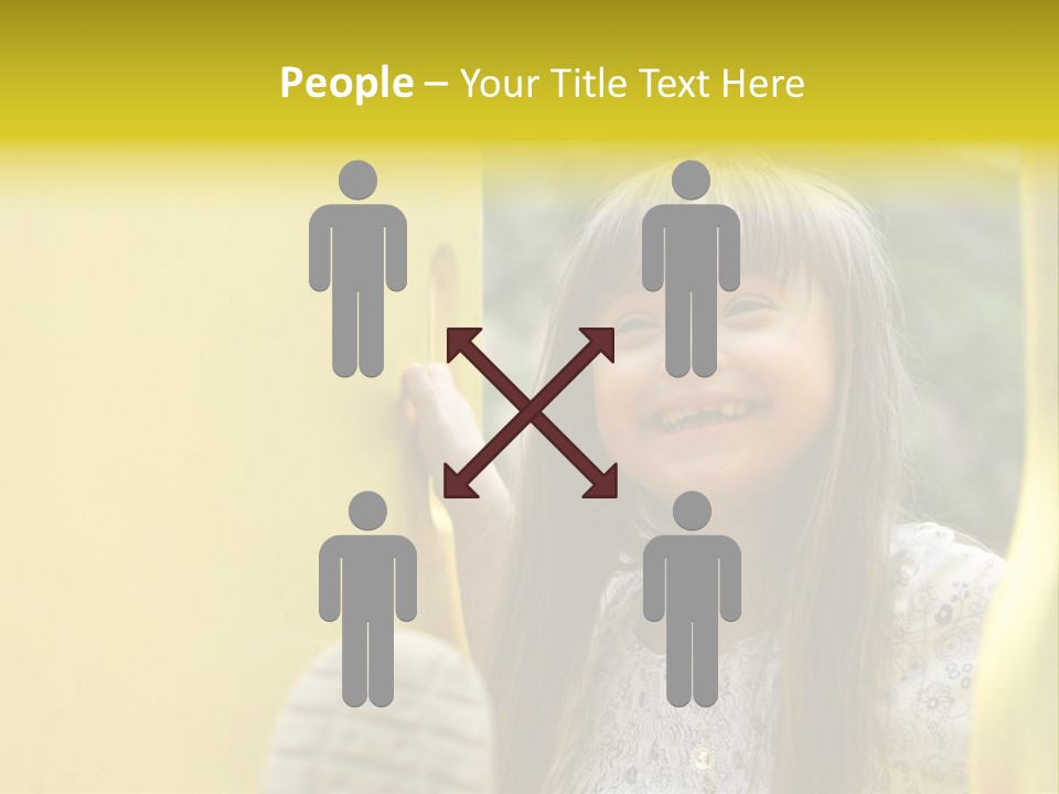 Childhood Female Small PowerPoint Template