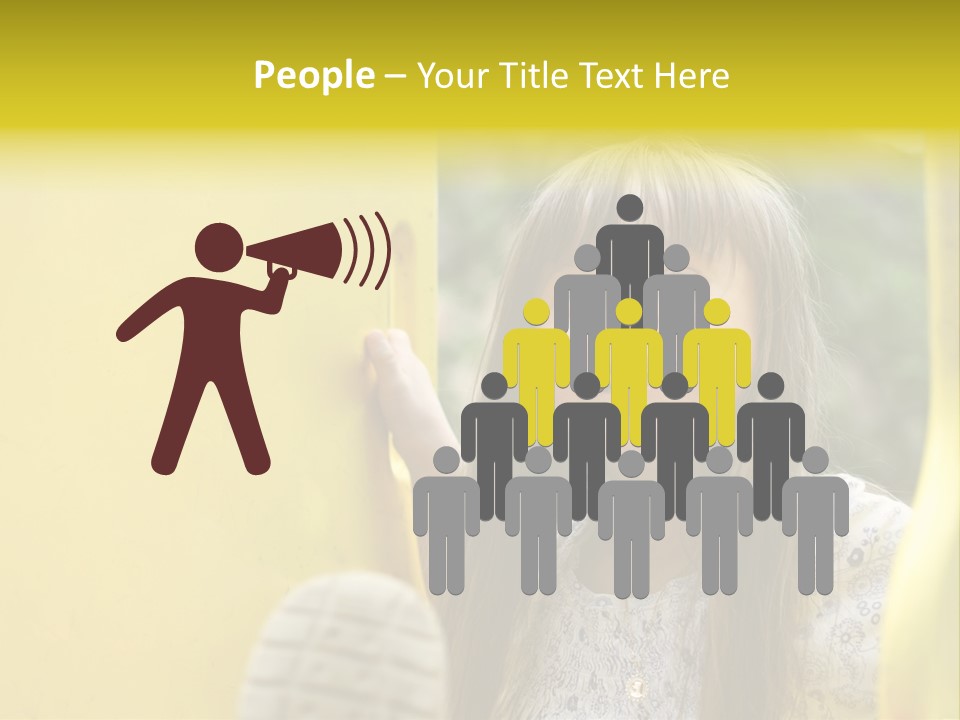 Childhood Female Small PowerPoint Template