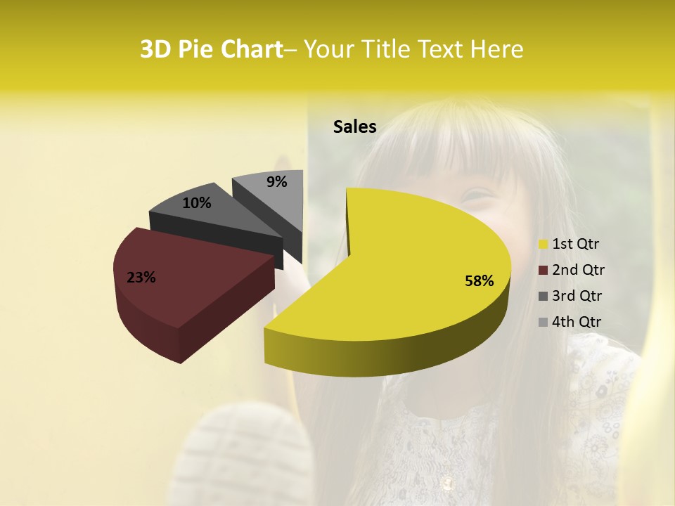 Childhood Female Small PowerPoint Template