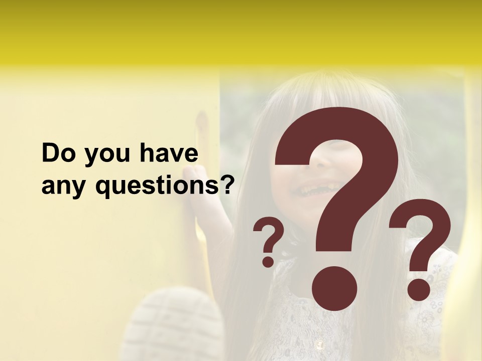 Childhood Female Small PowerPoint Template