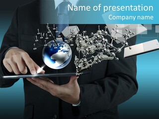 Molecules Computer Technology PowerPoint Template