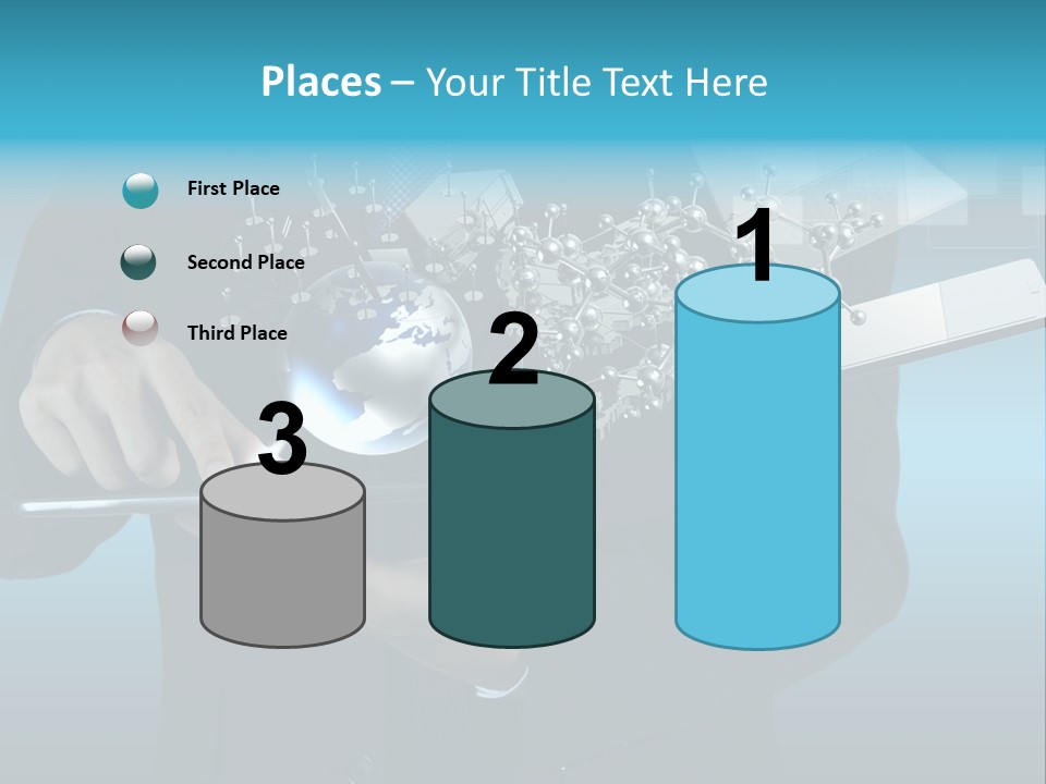 Molecules Computer Technology PowerPoint Template