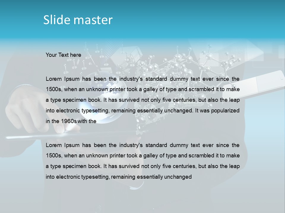 Molecules Computer Technology PowerPoint Template