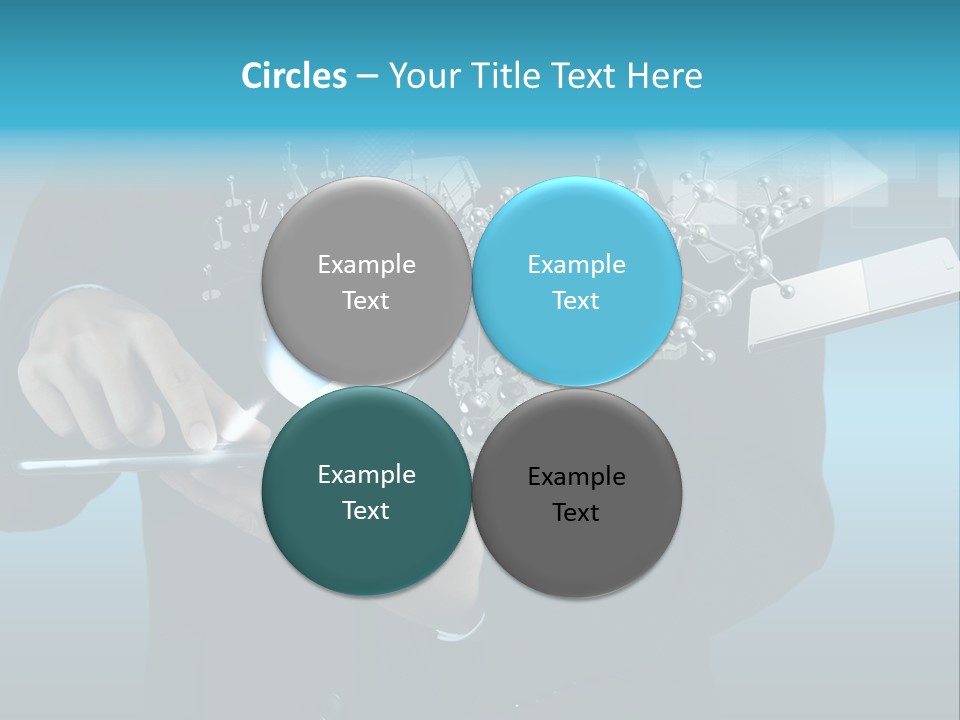 Molecules Computer Technology PowerPoint Template