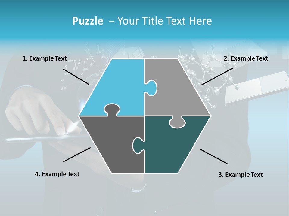 Molecules Computer Technology PowerPoint Template