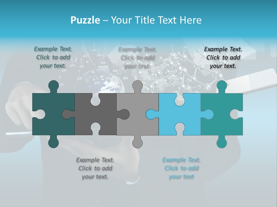 Molecules Computer Technology PowerPoint Template