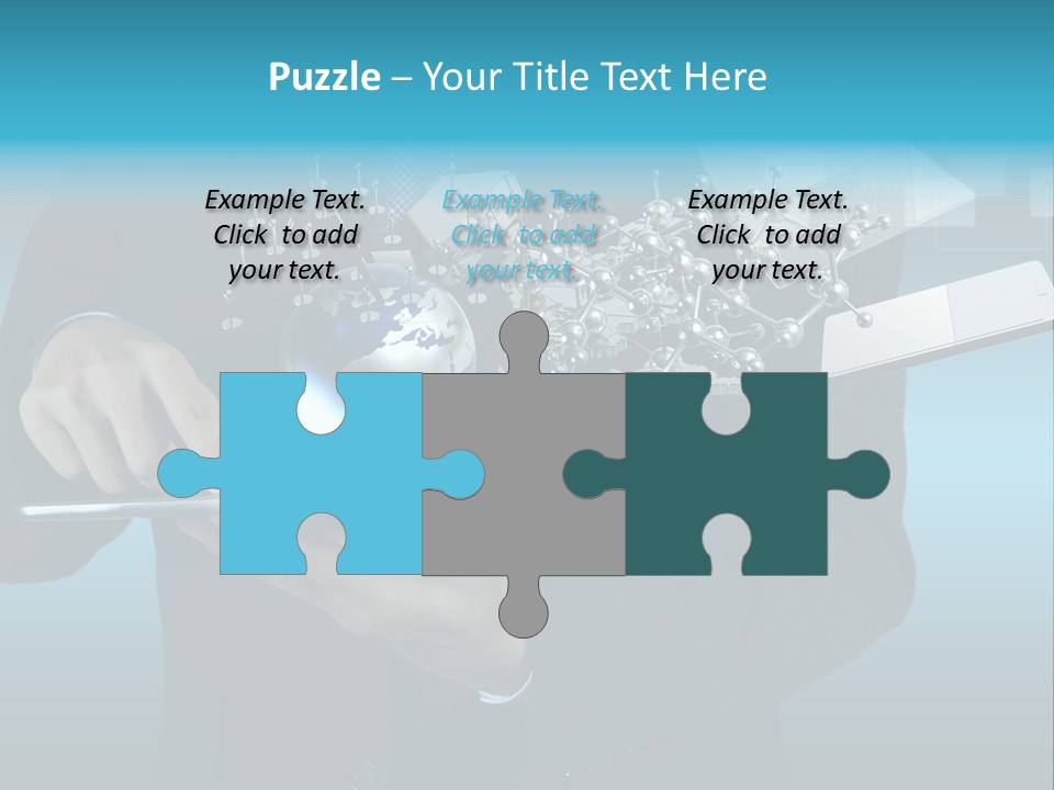 Molecules Computer Technology PowerPoint Template