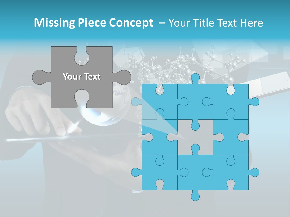 Molecules Computer Technology PowerPoint Template