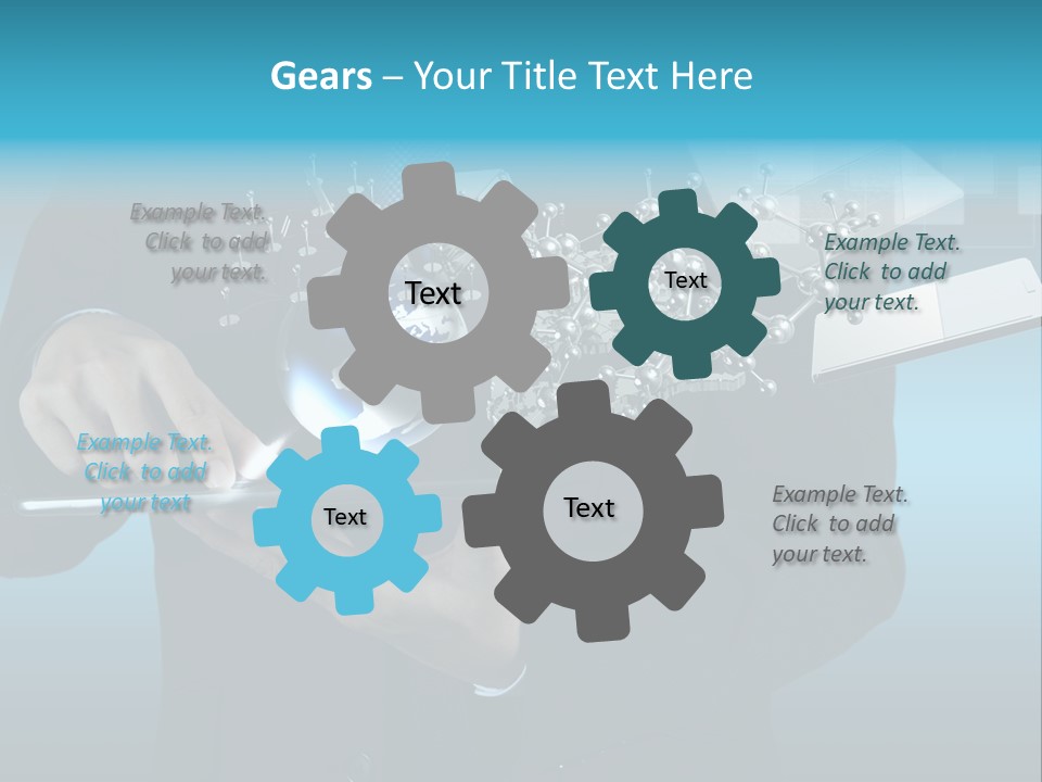 Molecules Computer Technology PowerPoint Template