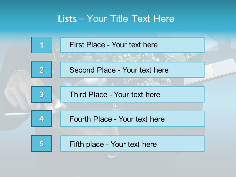 Molecules Computer Technology PowerPoint Template