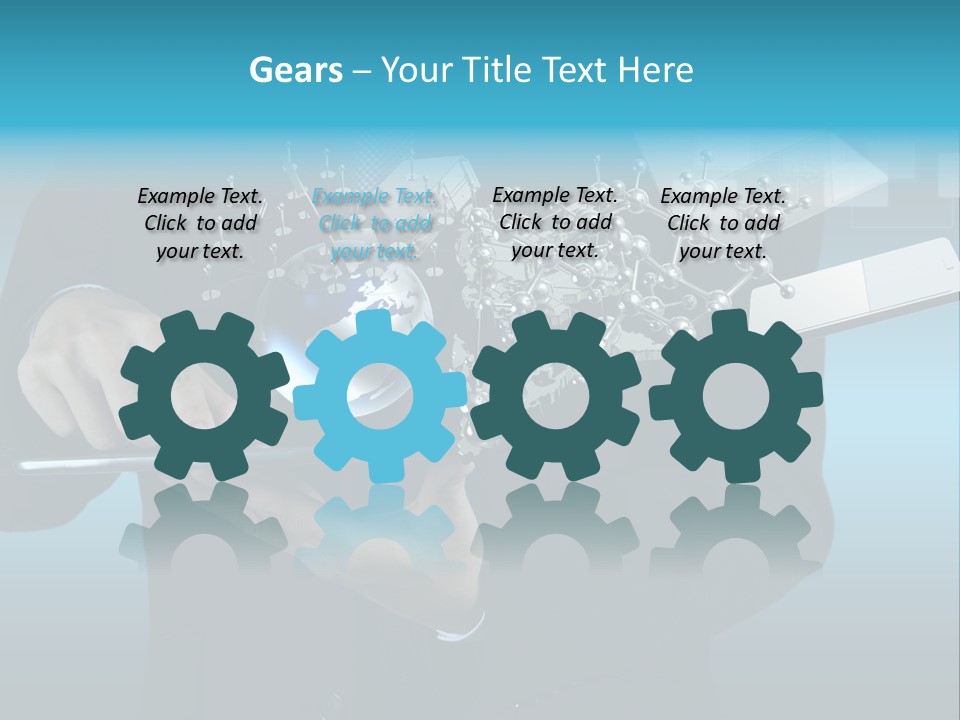 Molecules Computer Technology PowerPoint Template