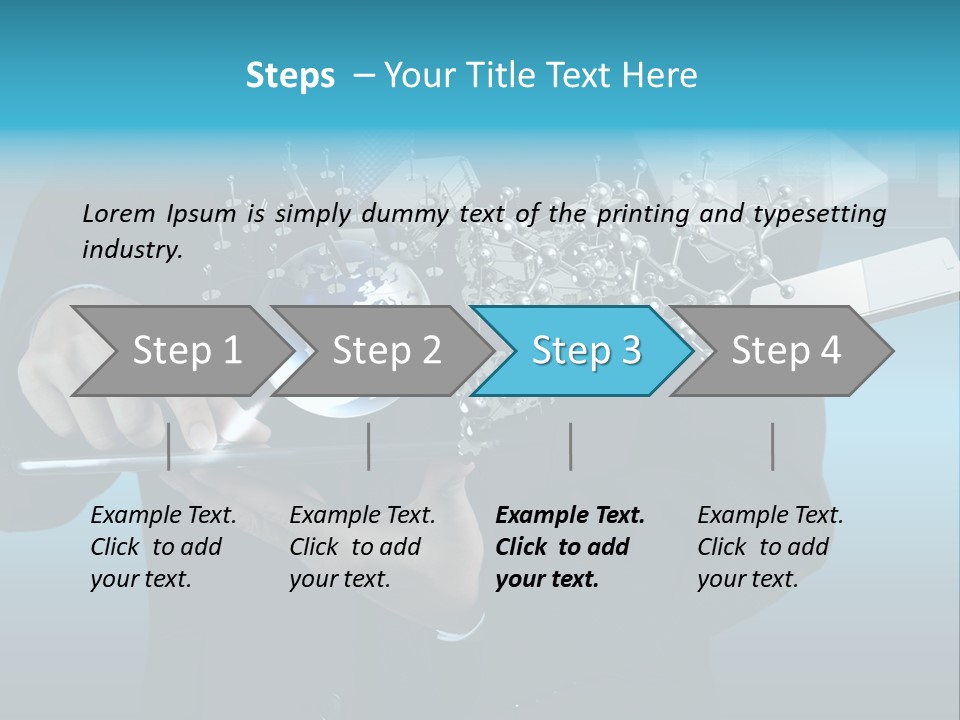 Molecules Computer Technology PowerPoint Template