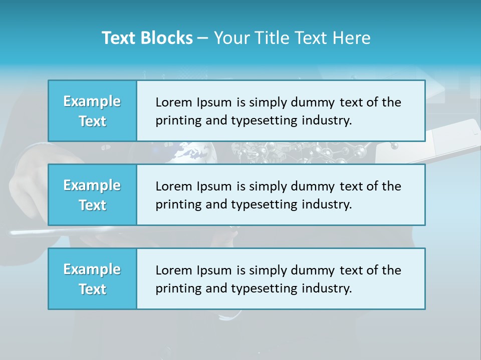 Molecules Computer Technology PowerPoint Template
