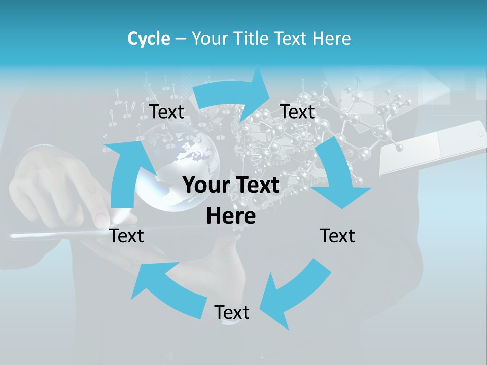 Molecules Computer Technology PowerPoint Template