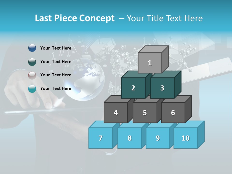 Molecules Computer Technology PowerPoint Template