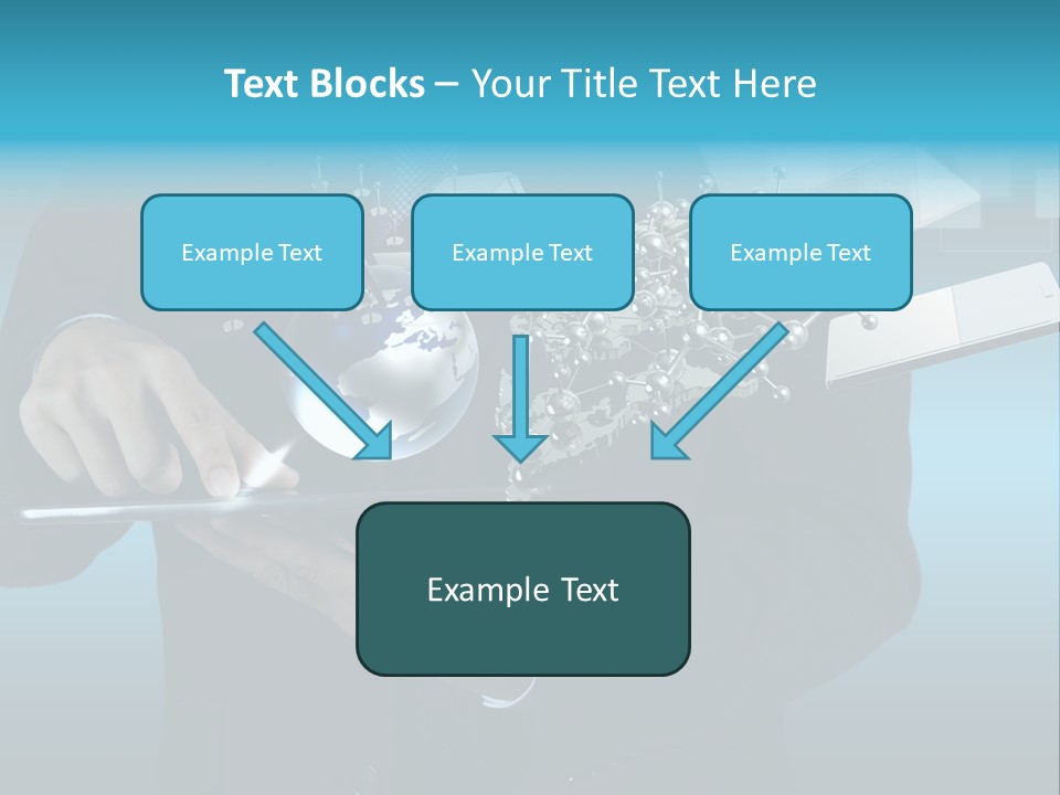Molecules Computer Technology PowerPoint Template