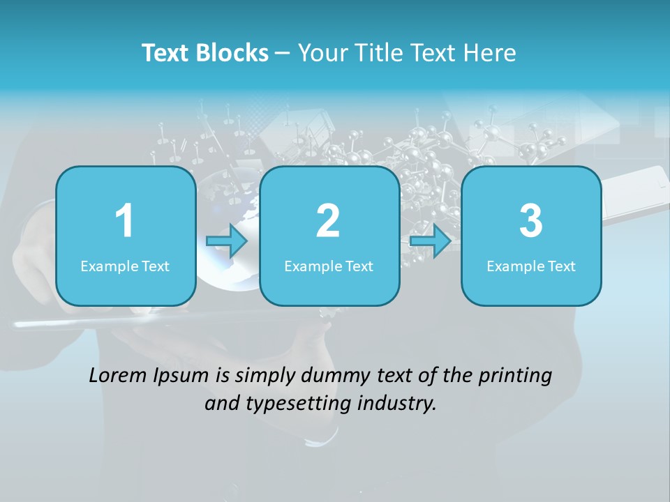 Molecules Computer Technology PowerPoint Template
