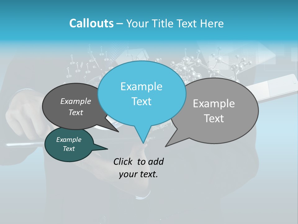 Molecules Computer Technology PowerPoint Template