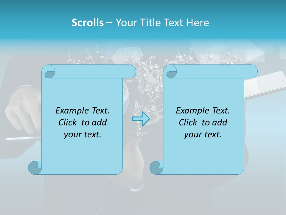 Molecules Computer Technology PowerPoint Template