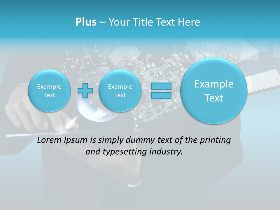 Molecules Computer Technology PowerPoint Template