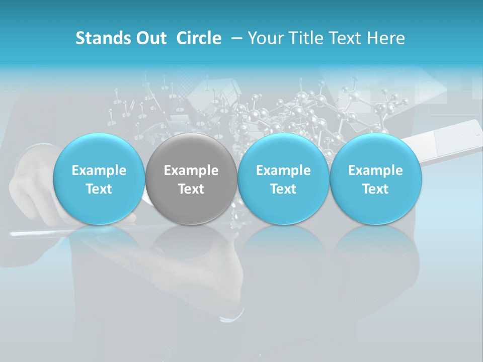Molecules Computer Technology PowerPoint Template