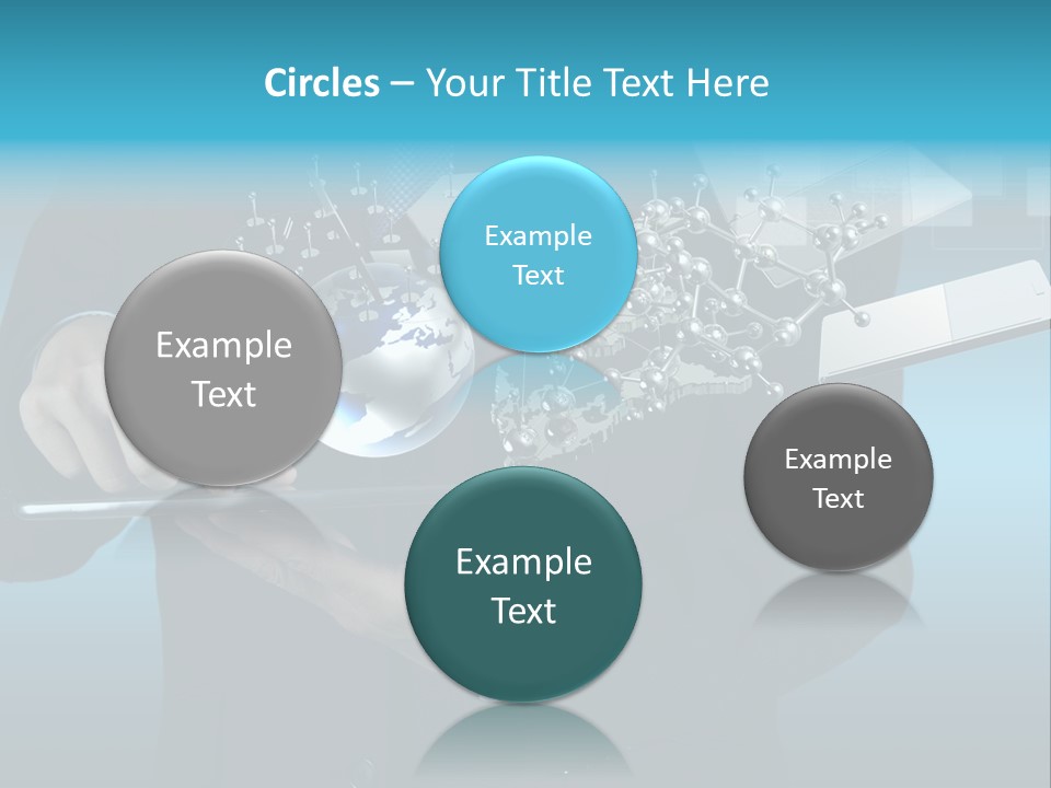 Molecules Computer Technology PowerPoint Template
