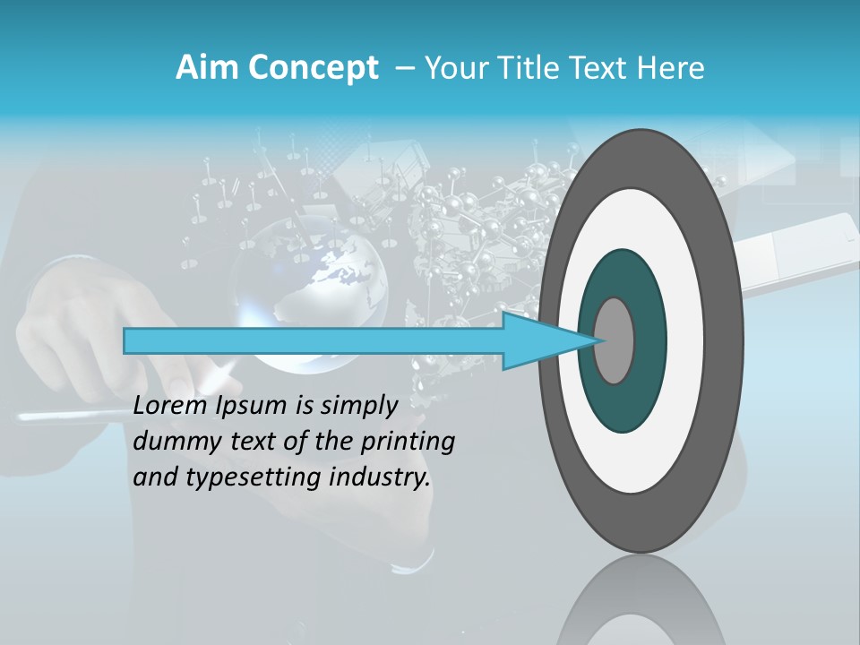 Molecules Computer Technology PowerPoint Template