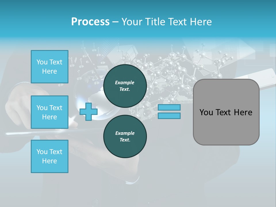 Molecules Computer Technology PowerPoint Template