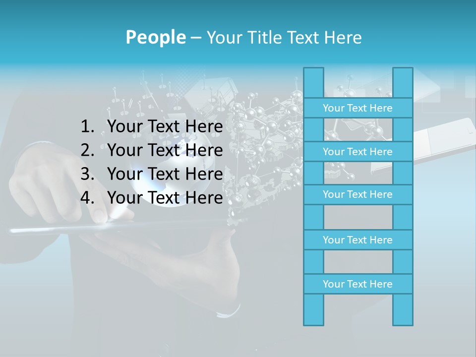 Molecules Computer Technology PowerPoint Template