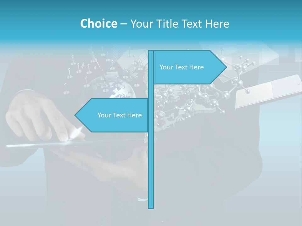 Molecules Computer Technology PowerPoint Template