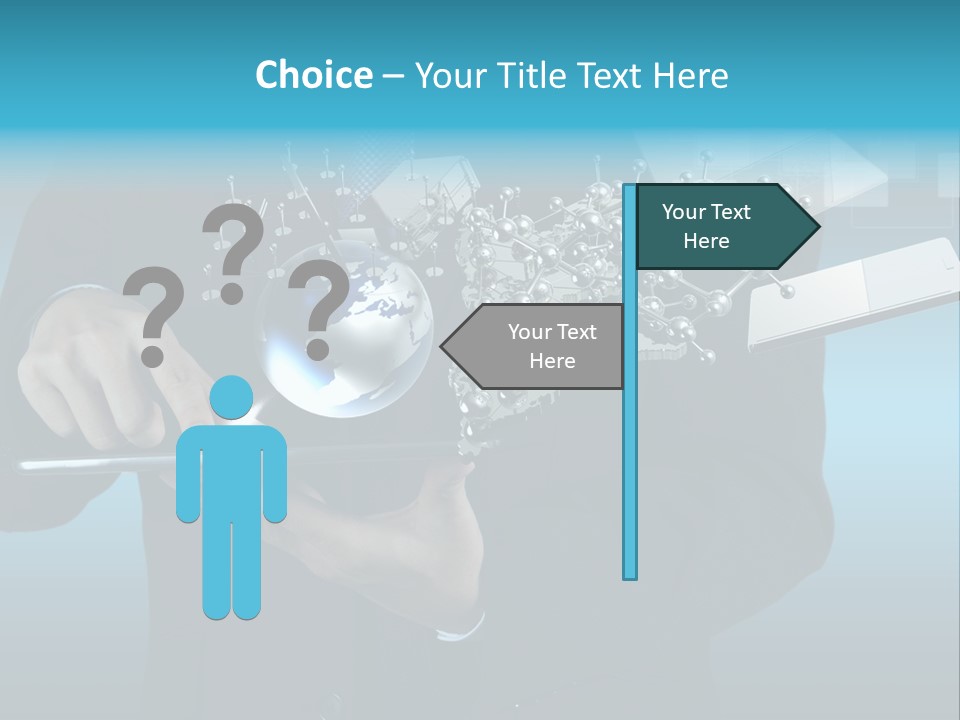 Molecules Computer Technology PowerPoint Template