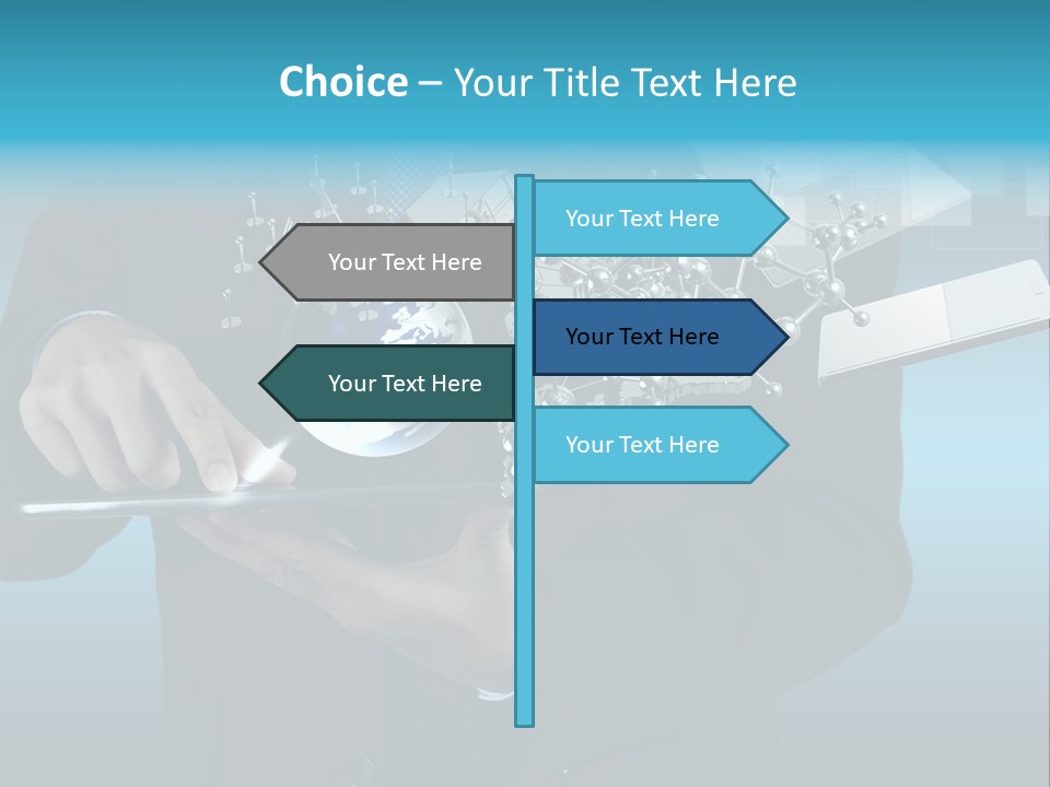 Molecules Computer Technology PowerPoint Template
