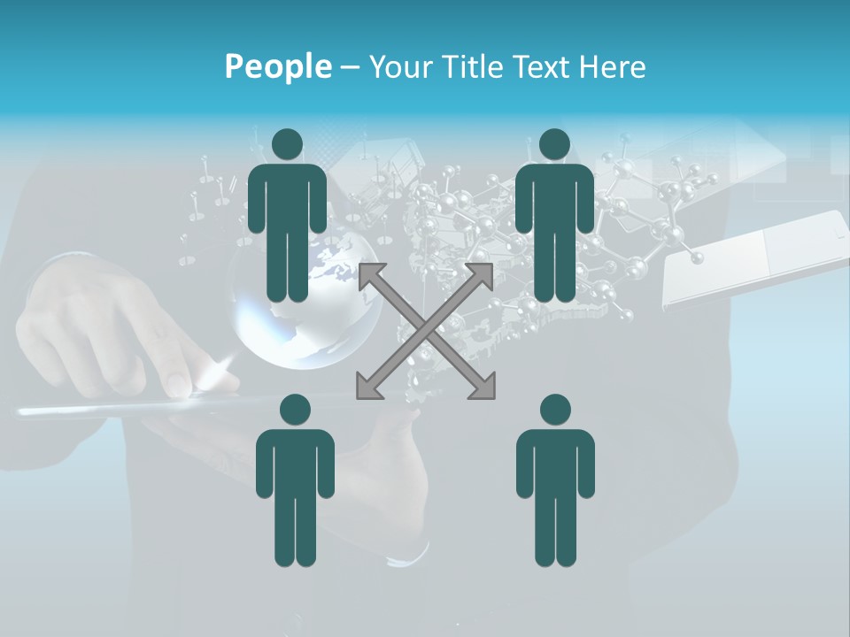 Molecules Computer Technology PowerPoint Template