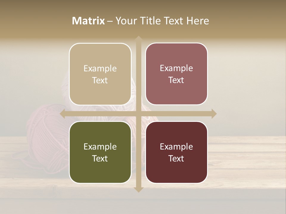 Table Winter Retro PowerPoint Template