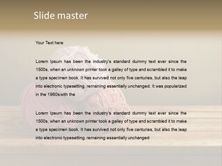 Table Winter Retro PowerPoint Template