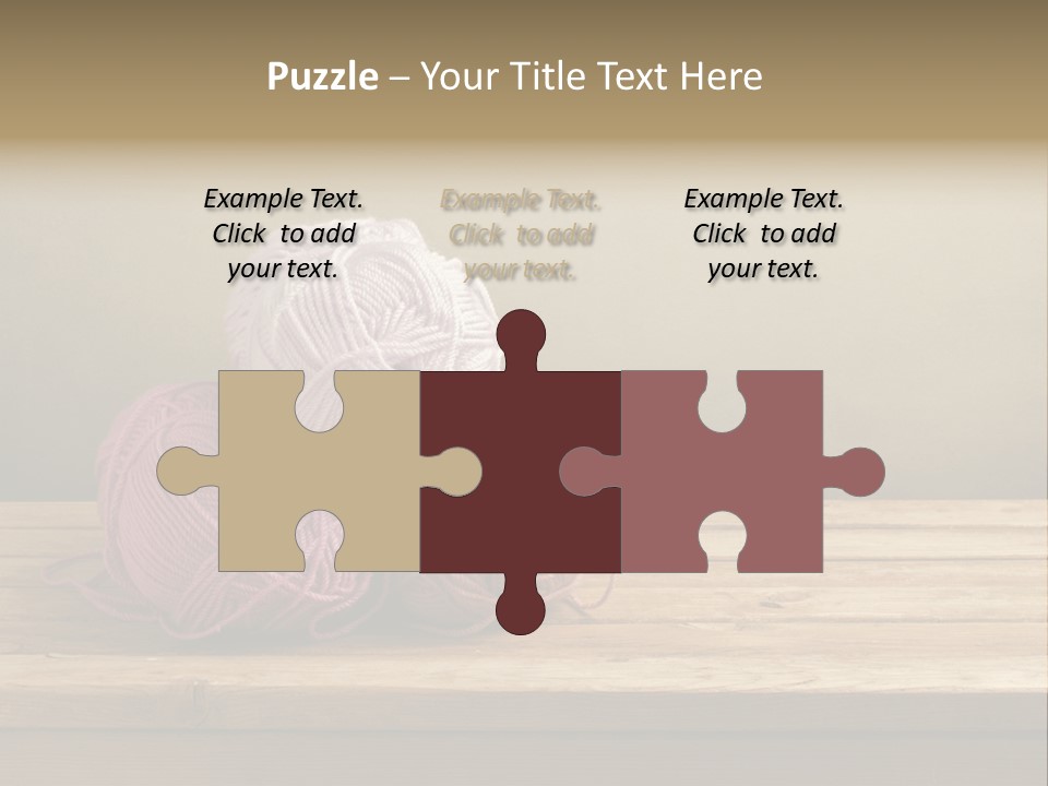 Table Winter Retro PowerPoint Template