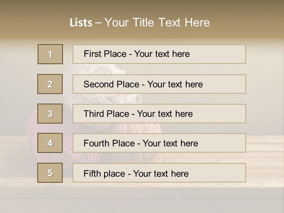 Table Winter Retro PowerPoint Template