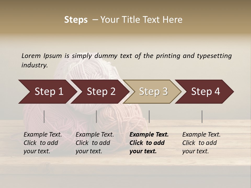 Table Winter Retro PowerPoint Template