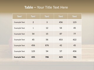 Table Winter Retro PowerPoint Template