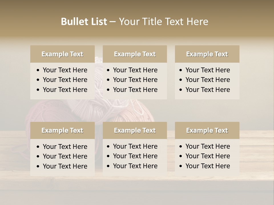 Table Winter Retro PowerPoint Template